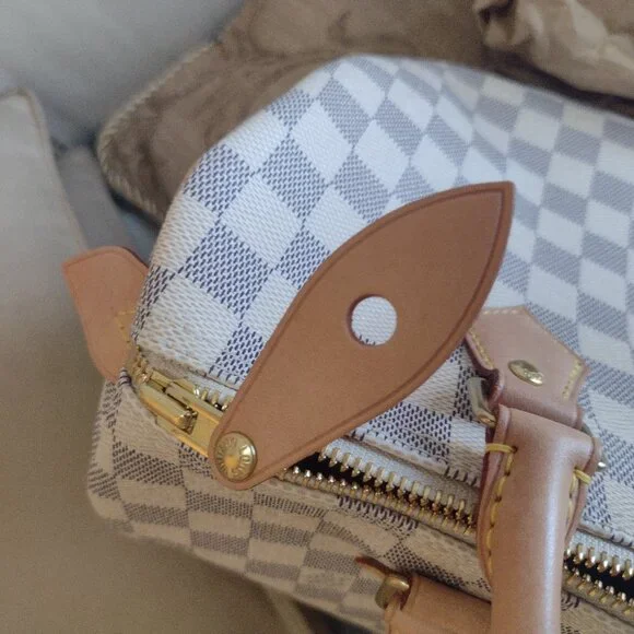 DISCONTINUED Like-NEW  Louis Vuitton DA Speedy 30💙🤍 - Picture 2 of 16